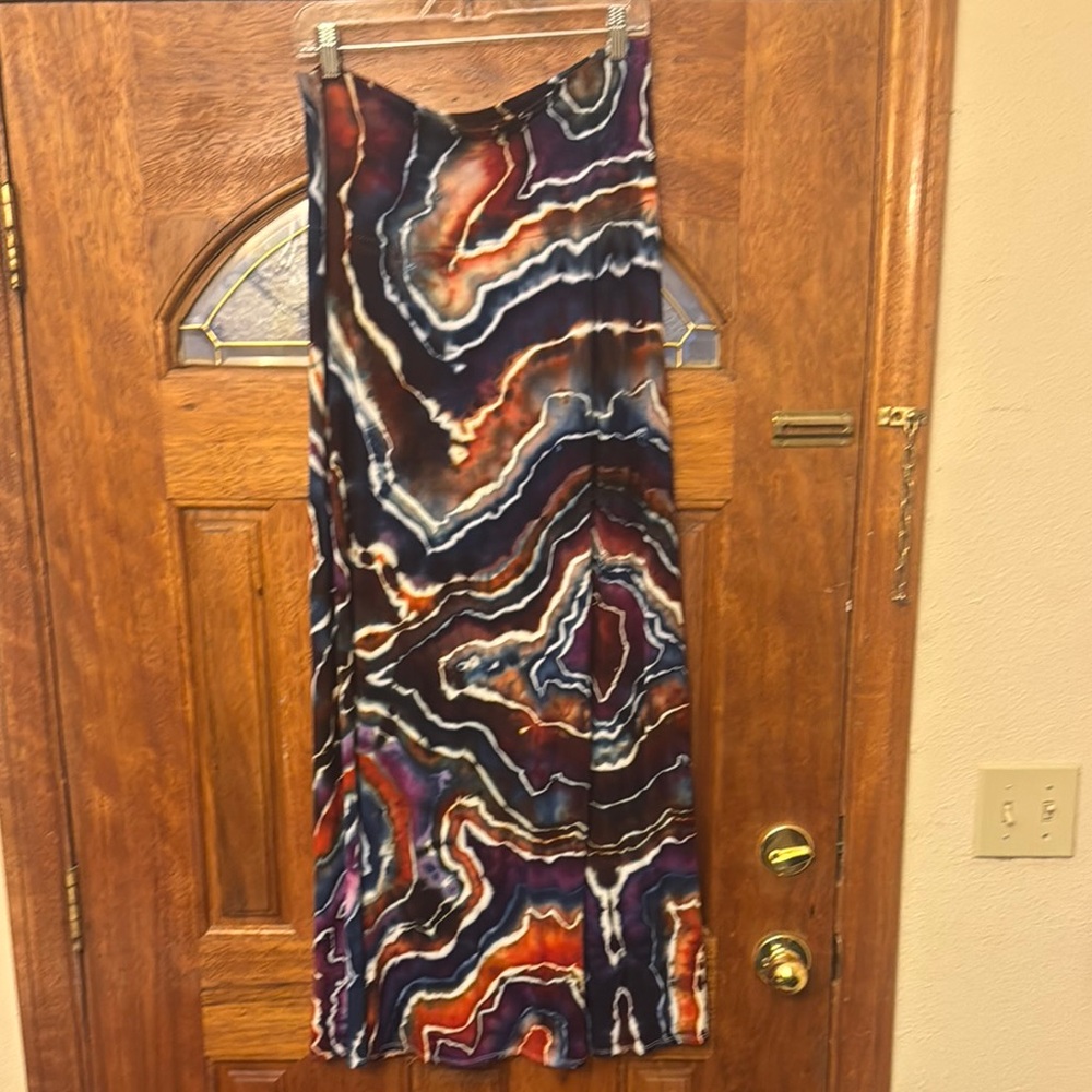 Azules Multicolor Abstract tube Dress or Maxi Skirt (worn both ways!)